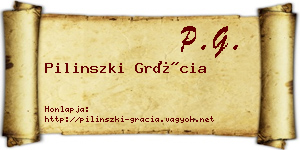 Pilinszki Grácia névjegykártya